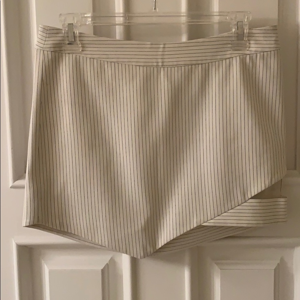 Striped designer mini skirt